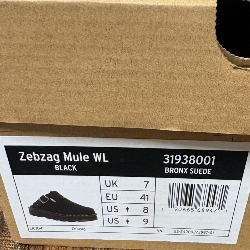 Dr Martens Zebzag Suede Slingback Platform Mules Women’s 9 - Picture 12 of 13